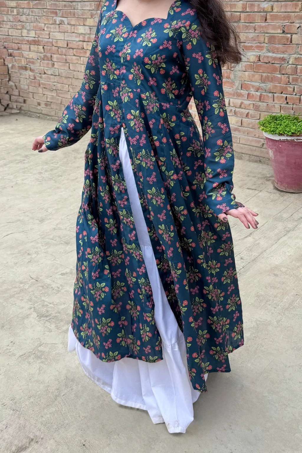 NEELI KALI LONG CORSET FROCK